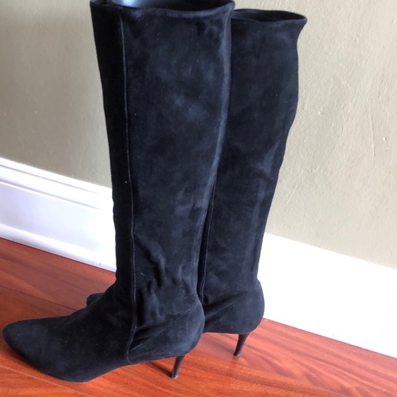 cole haan blue suede boots